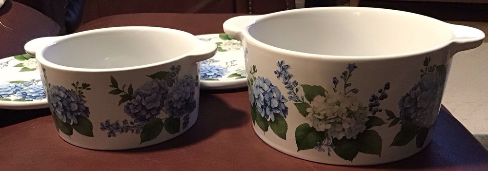 TEMP-TATIONS HYDRANGEA EASTER SPRING GORGEOUS PATTERN 🌱 🐣 HTF TEMPTATIONS Set