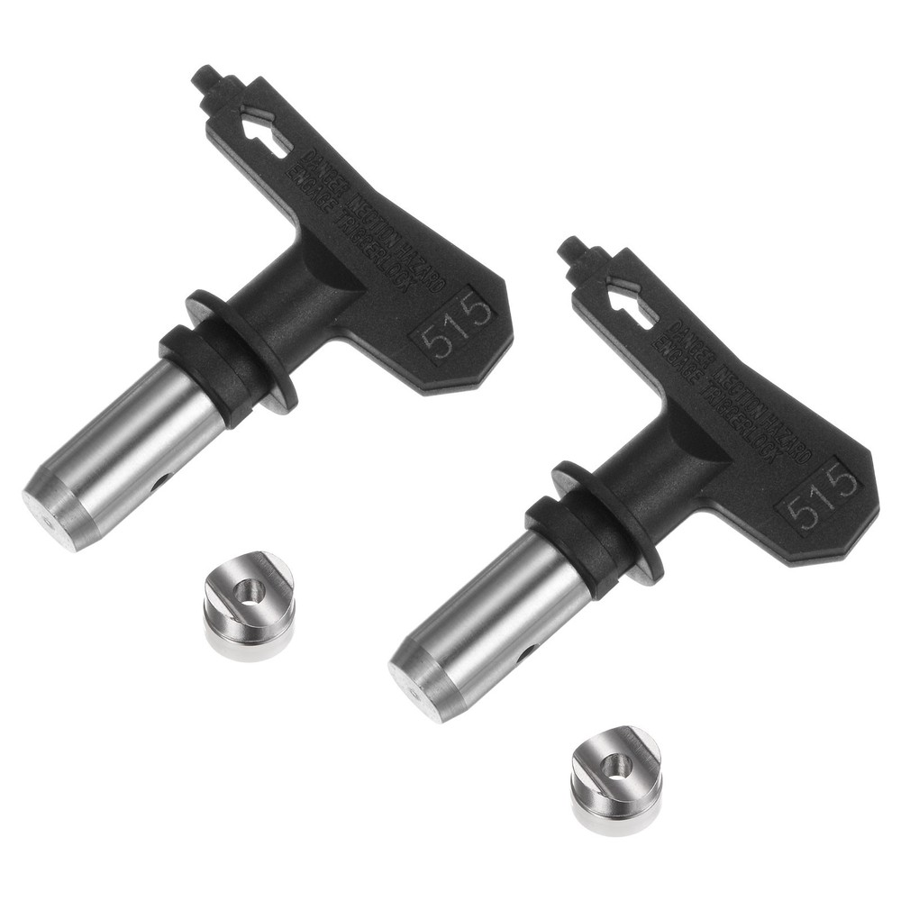 2pcs Reversible Spray Tips for Airless Sprayer 515 Paint Spray Nozzle, Black