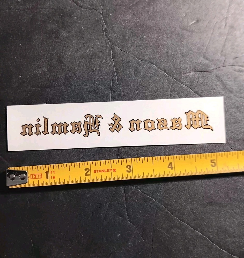MASON & Hamlin  -  Piano Fallboard Decal  / Sticker