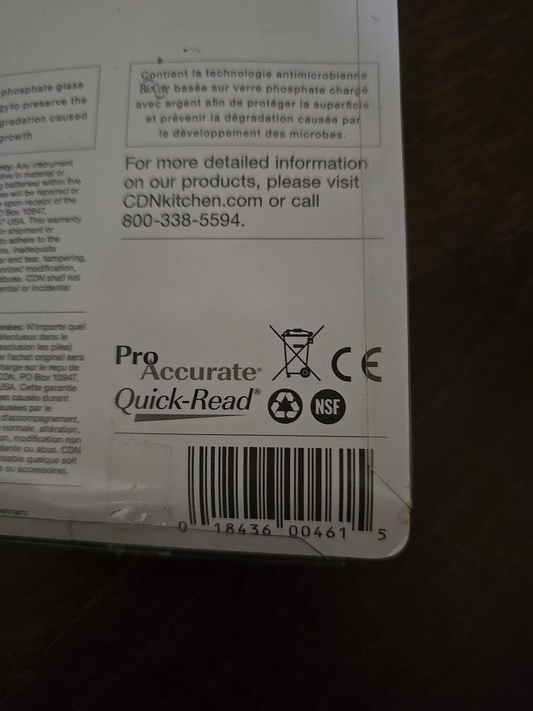 CDN DTT450 ProAccurate Thin Tip Yellow Thermometer w/ 6 Second Response