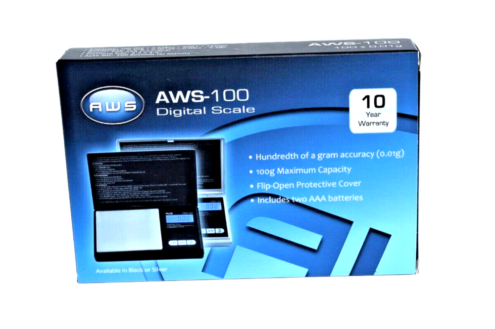 AWS-100 DIGITAL SCALE-100 x 0.01G- COLOR-BLACK