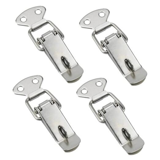 Generic 4 Pack Spring Loaded Toggle Latch Catch, Stainless Steel Spring Loaded