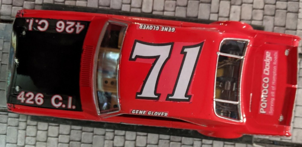 #71 Gene Glover Pomoco Dodge 1/24th - 1/25th Scale Waterslide Decals