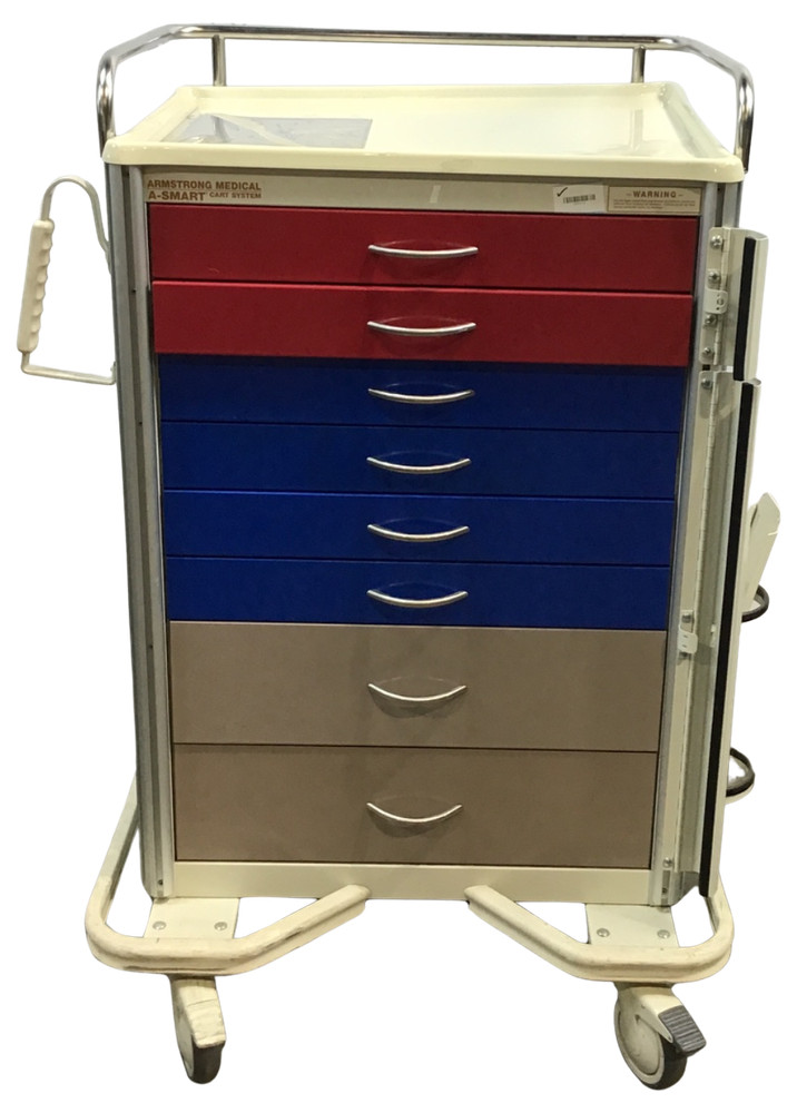 ARMSTRONG MULTI-COLOR 8 DRAWER CART !