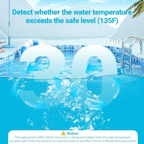 42001-0063S High Limit Switch Replacement for Pentair Sta-Rite MasterTemp Max