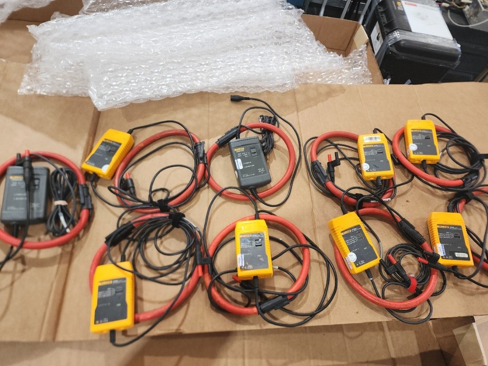 Fluke i2000 FLEX Current loops Lot of 9 Unknown Condition.