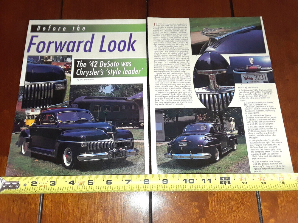 1942 DESOTO ORIGINAL 1994 ARTICLE