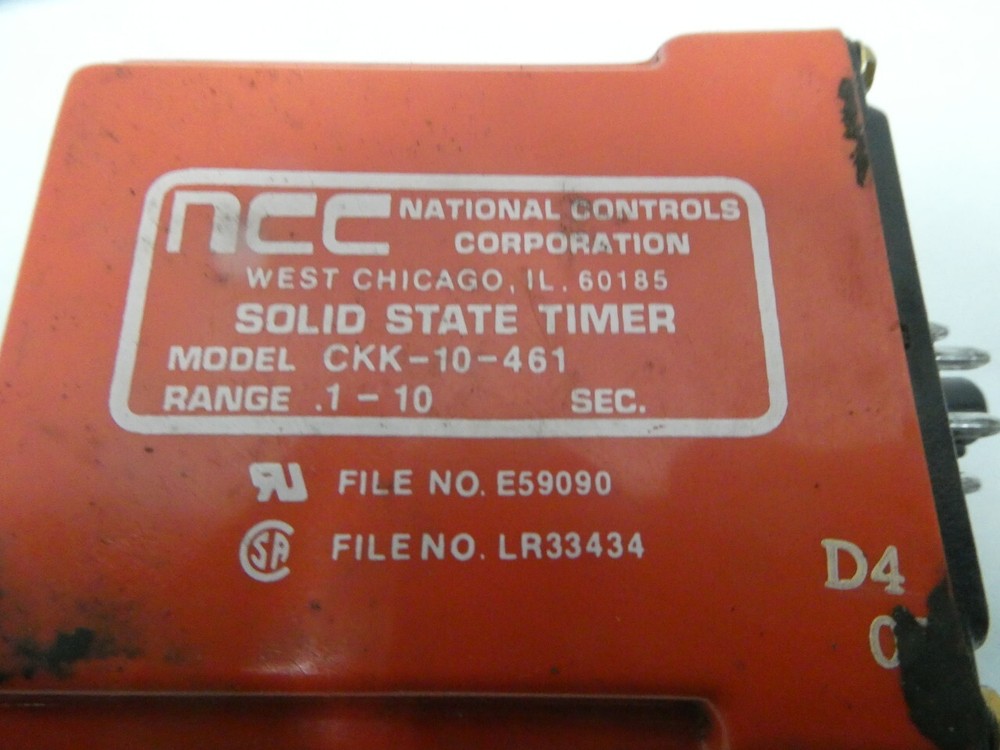 Ncc CKK-10-461 Solid State Timer 120v-ac
