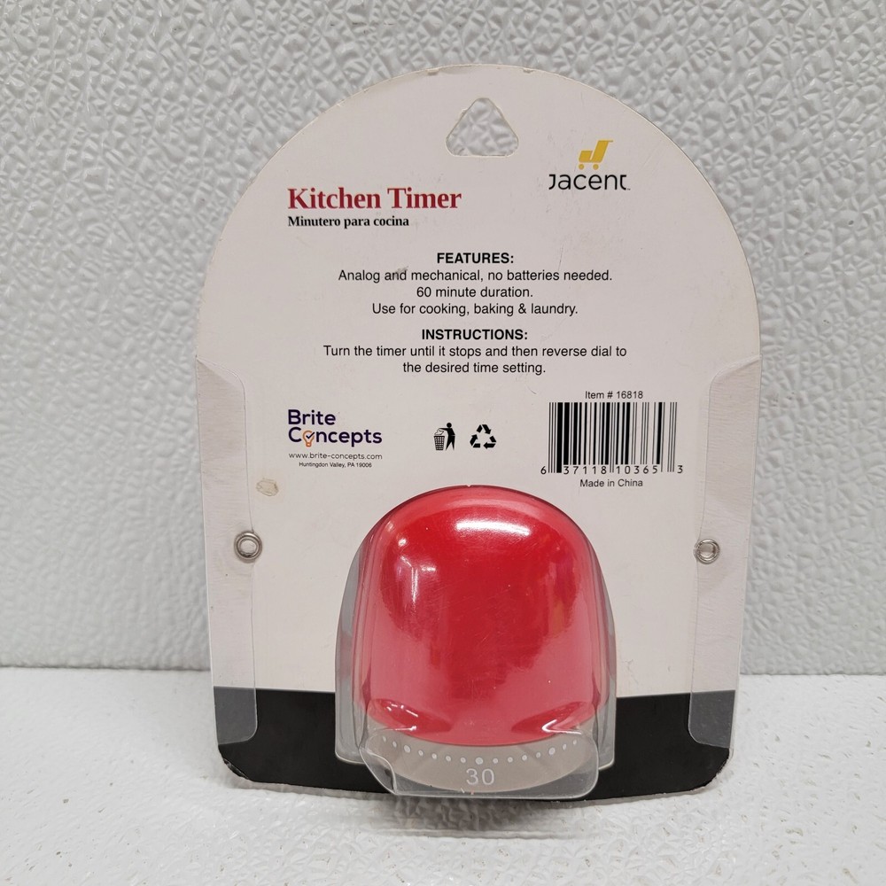 Culinary Elements Red Owl Bird 60 Minute Kitchen Timer
