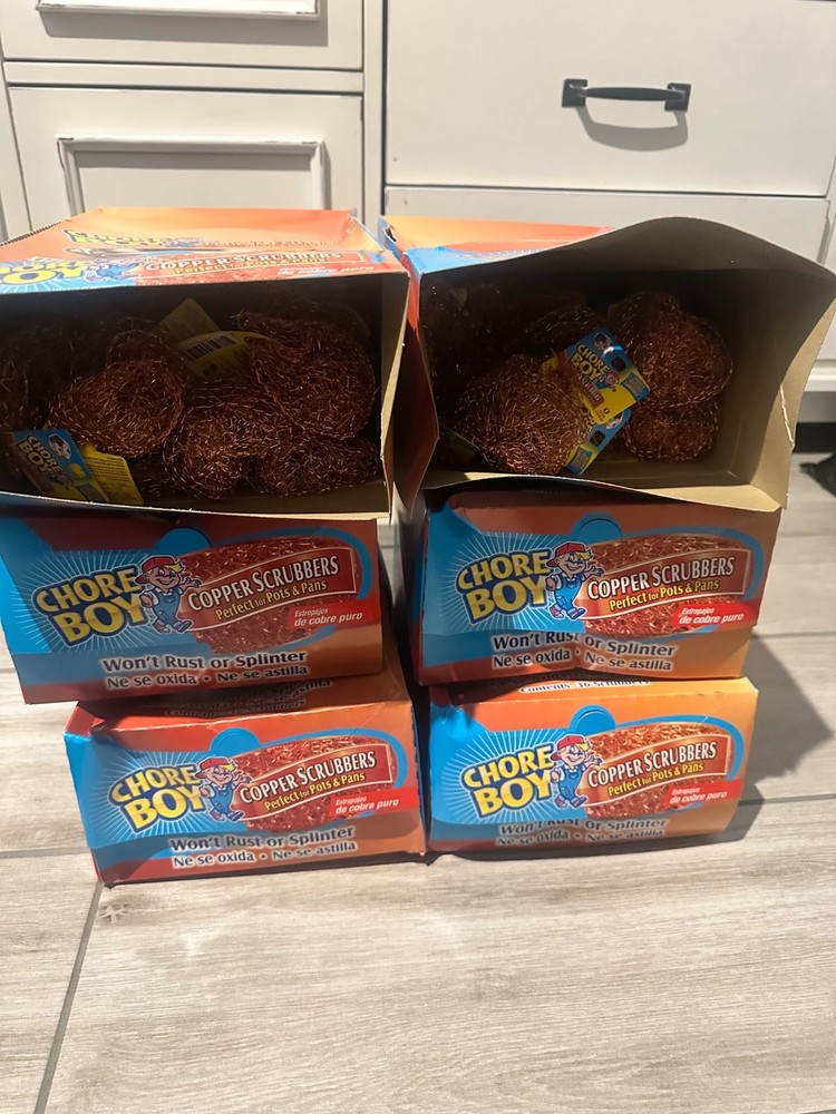 Chore Boy Copper Scrubber 36 Pieces Per Box.