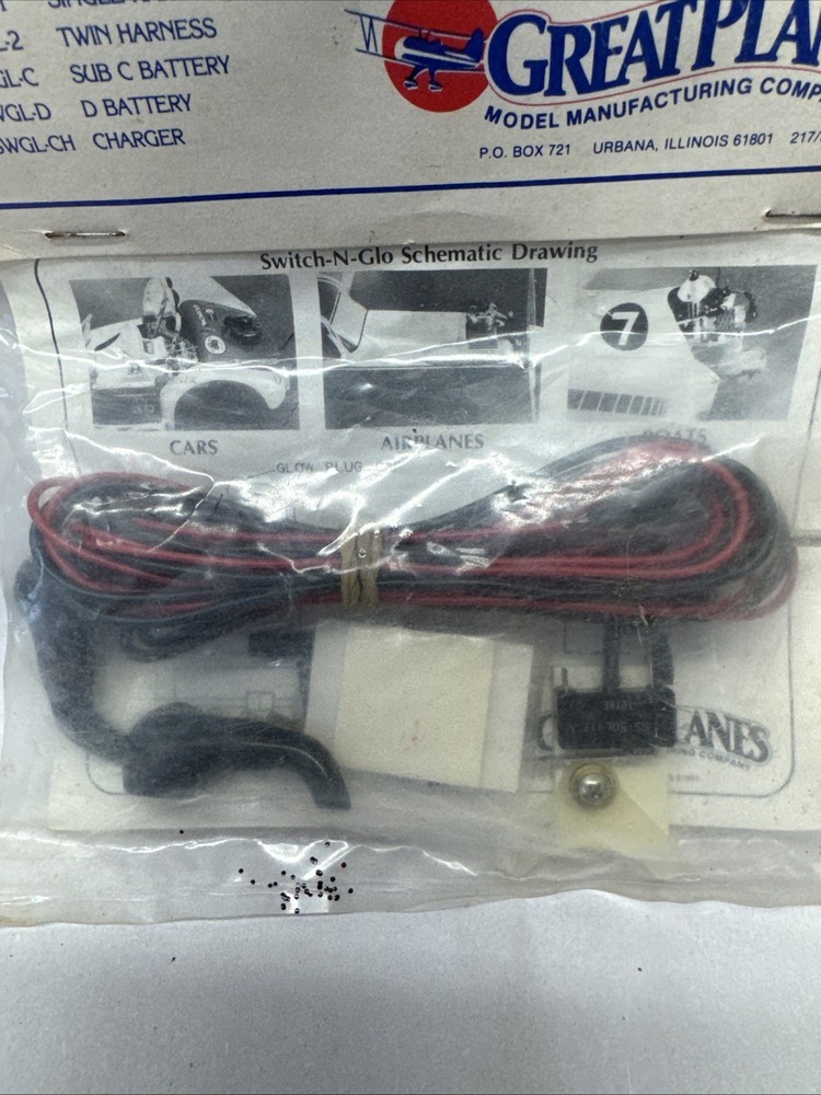 Great Planes Switch-N-go Onboard Glow RC Engine Ignition System NOS