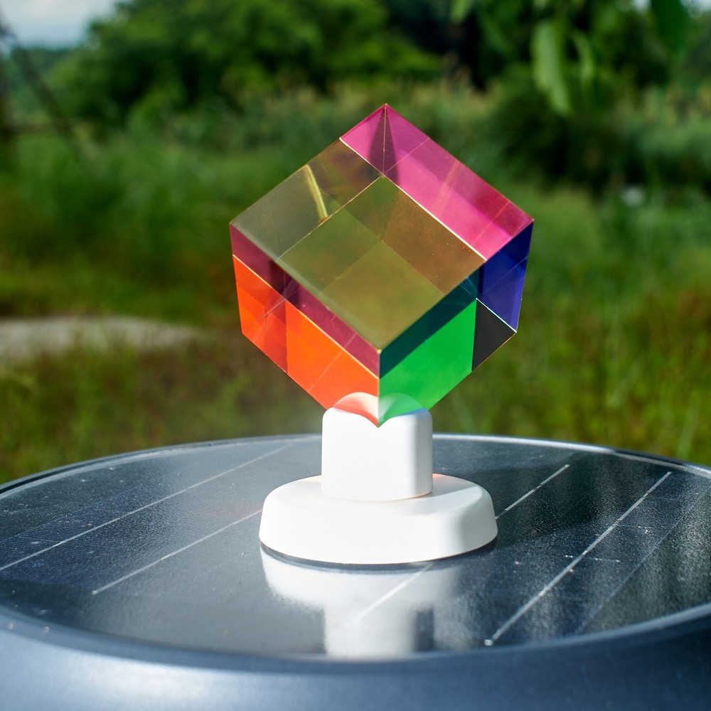 CMY Cube Display Stand, Rotating 360°, Cube Holder