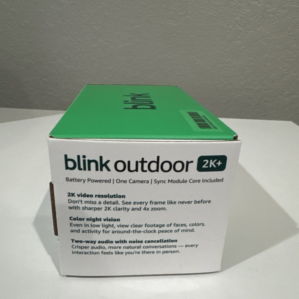 Blink Outdoor 2K+ Wireless Smart Security Camera with Sync Module Core