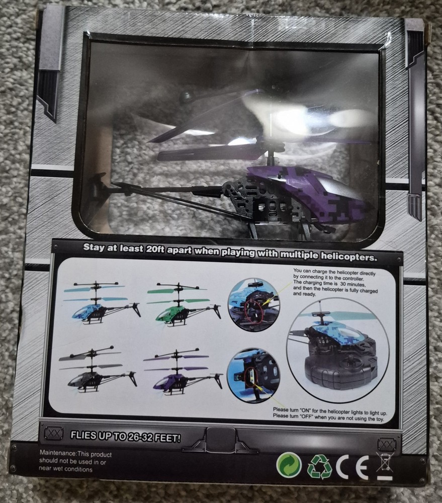 Air Victor 2CH Mini Infrared RC Remote Control Helicopter NIB