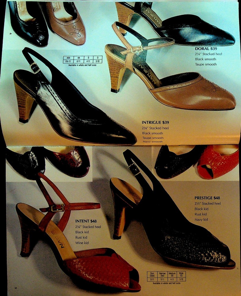 Naturalizer Shoe Catalog Fall Winter 1982