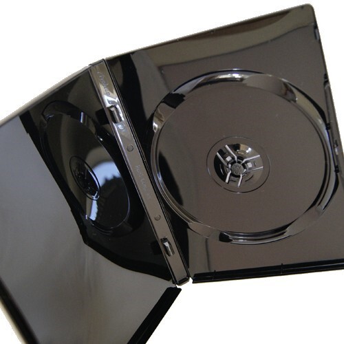100 pcs Maxtek Premium Glossy Shiny Black Single CD DVD Blu-ray Disc Case 14mm