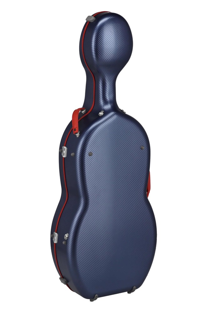 GEWApure cello case polycarbonate, model FUN, blue-red