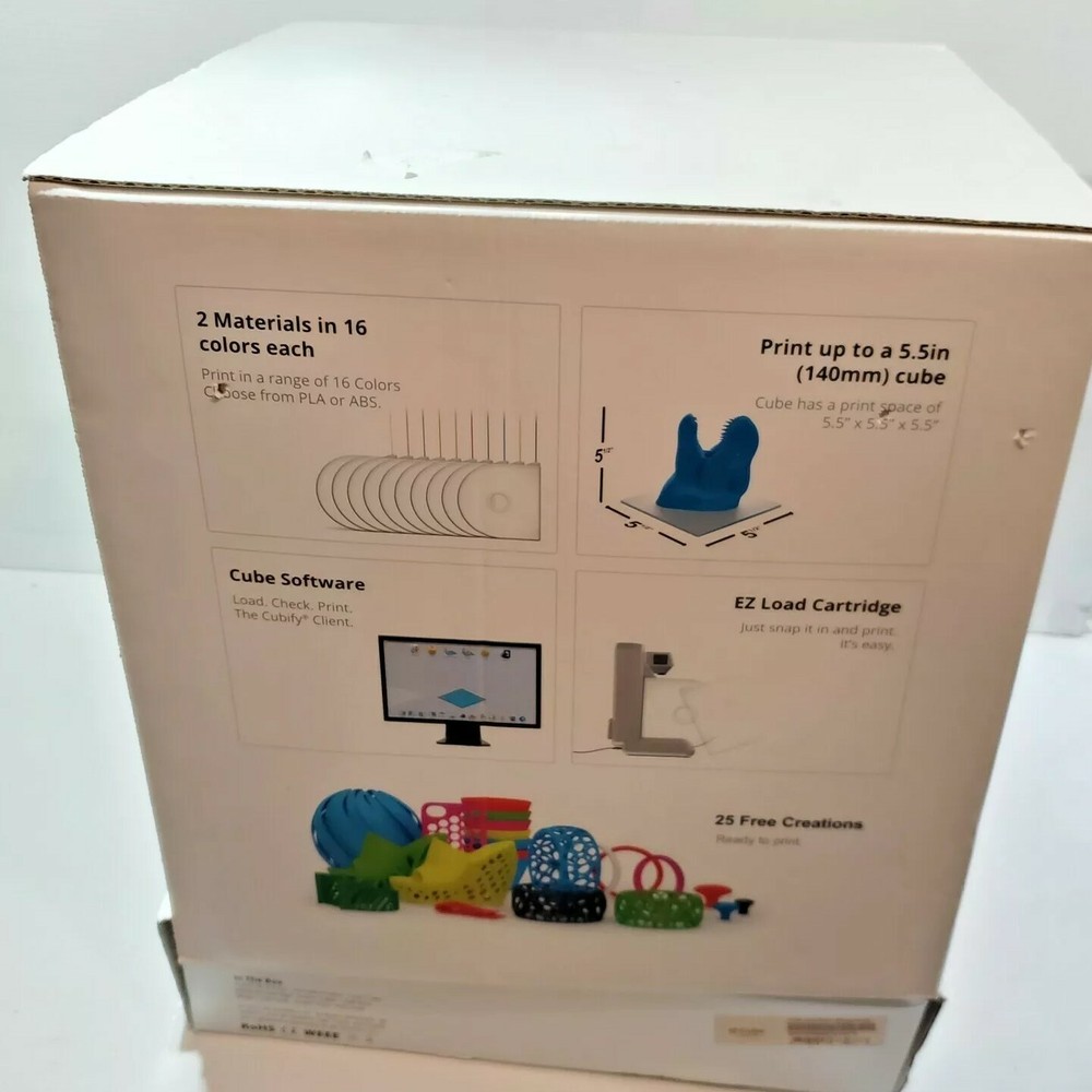 Original Cube 3D System Printer, (unused, Contains storage wear)