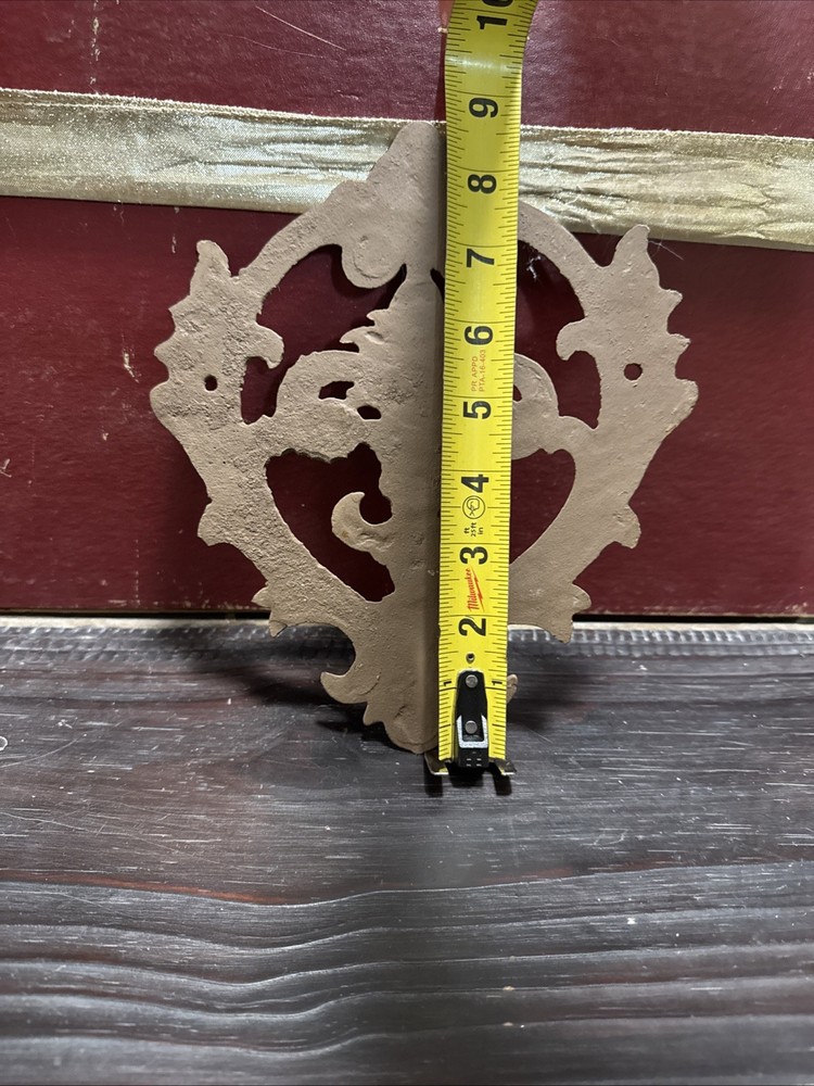 Cast Iron - FLEUR DE LIS Plaque - Wall Decor - Rustic - 9" x 7.5”