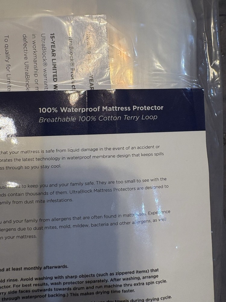UltraBlock Professional Queen Mattress Bag Protector Designed For Moving/Storage