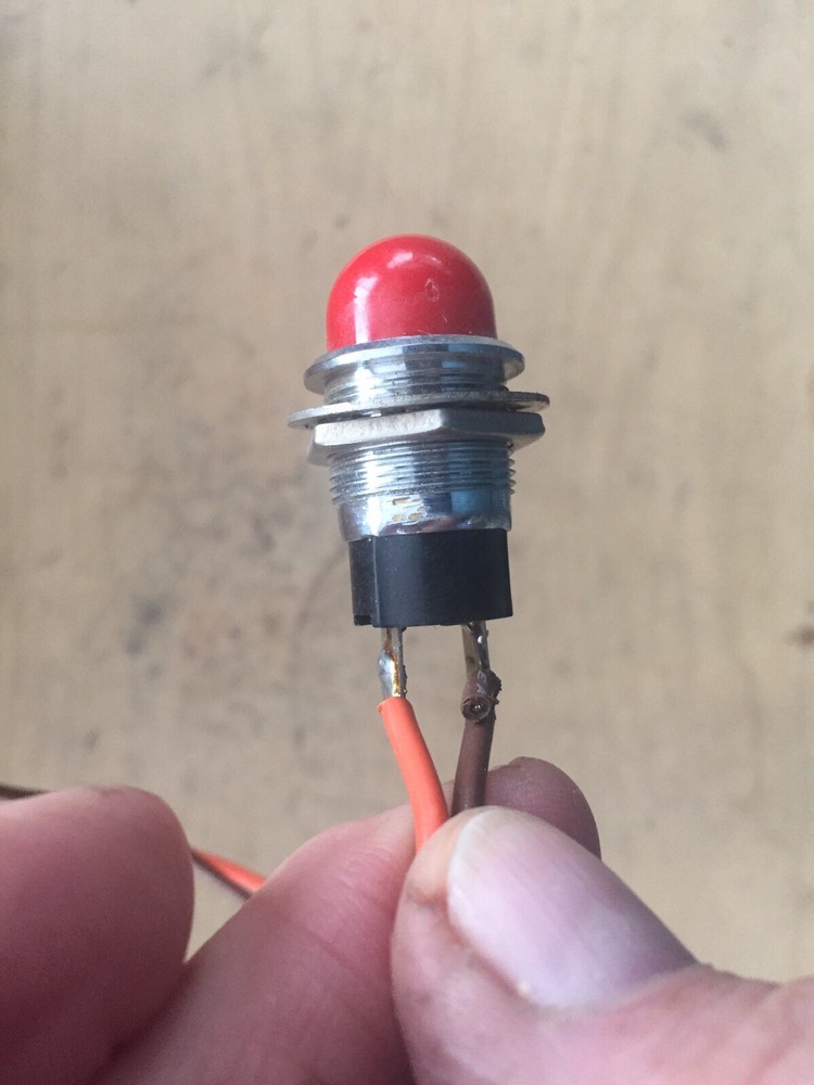 RED WARNING LIGHT OR ON LIGHT INDICATOR 120volt BRIGHT RED LIGHT For Dash Board