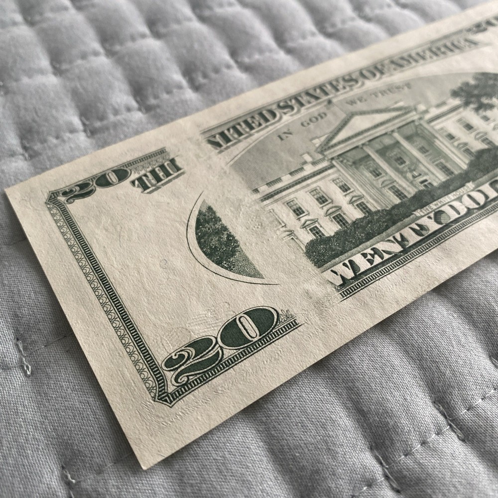 1996 $20 Obstruction Error Note - Unc SERIAL AG25295821D