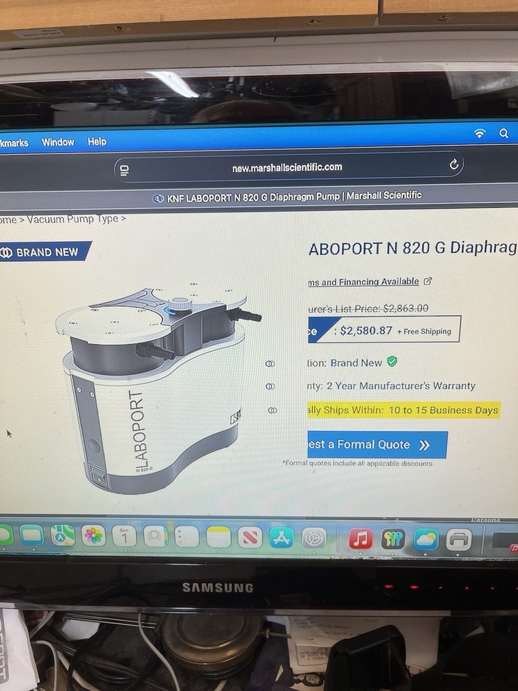 KNF LABOPORT N320G Vacuum Pump.