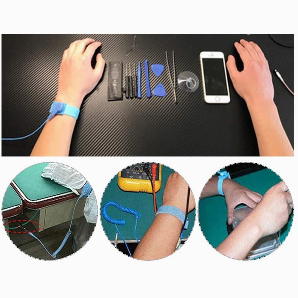 Anti-Static Mat Work Mat Repair Work Mat and 3 Auxiliary Tools Anti-Static Wrist