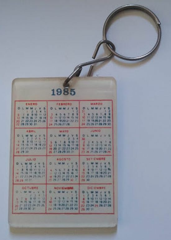 Peru Keychain Beer Pilsen 1985 Calendar
