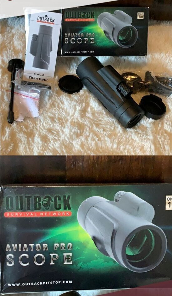 NEW Outback Pitstop Survival Network Aviator Pro Waterproof Scope NIB