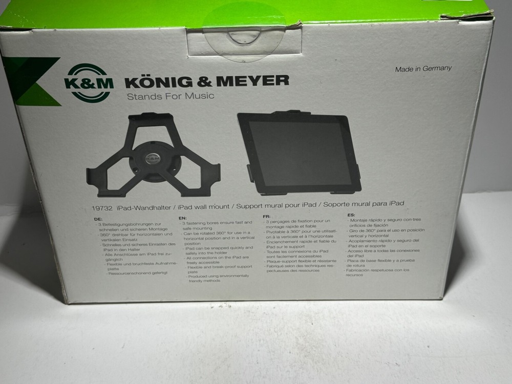 K&M iPad 2 Wall Mount Holder 19732