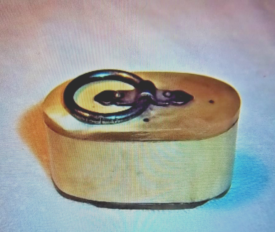 Unique Vintage Muzzleloader Cow Horn Box / Black Powder/Powder Storage