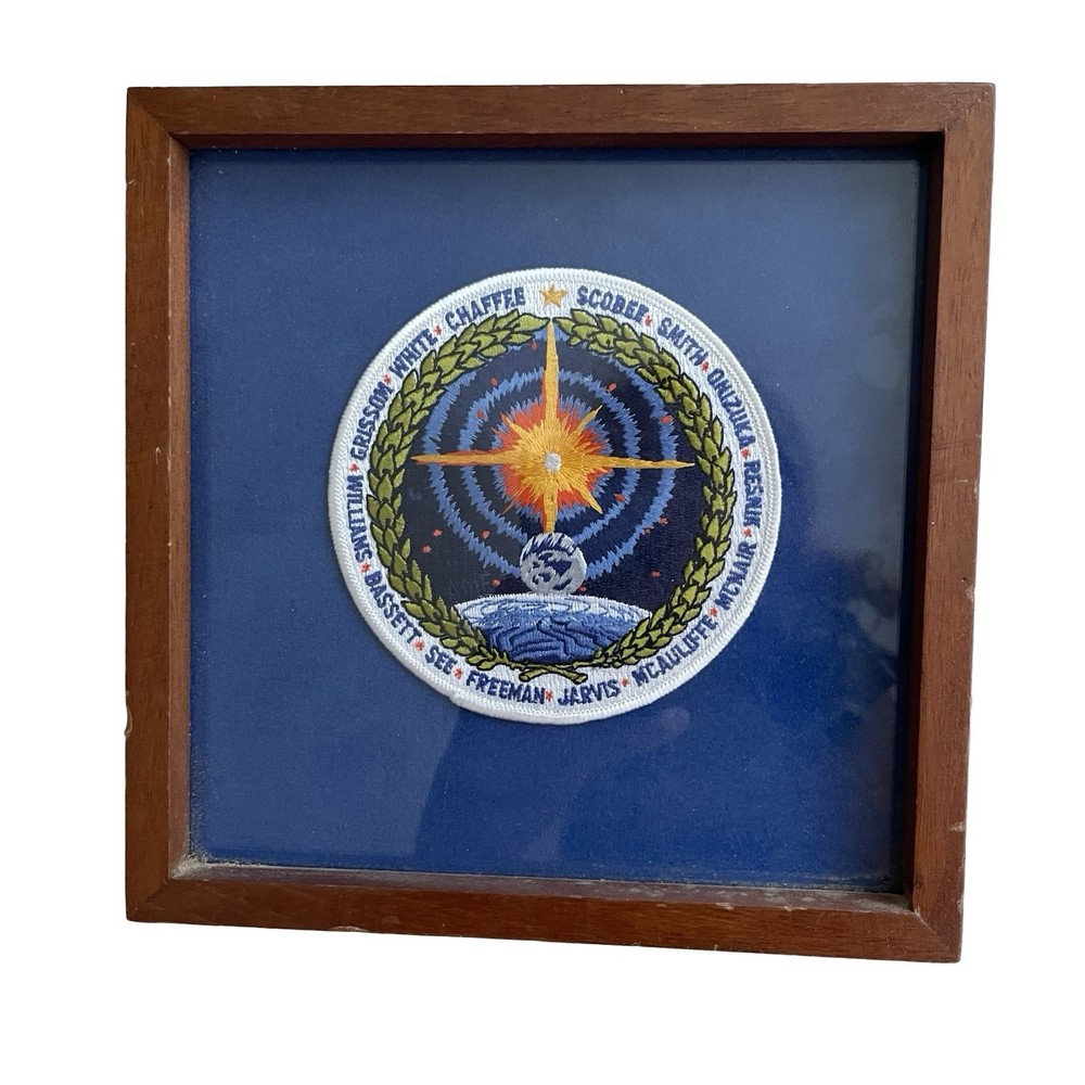 Framed Astronauts Memorial Foundation Official Dedication Patch NASA 8” Square