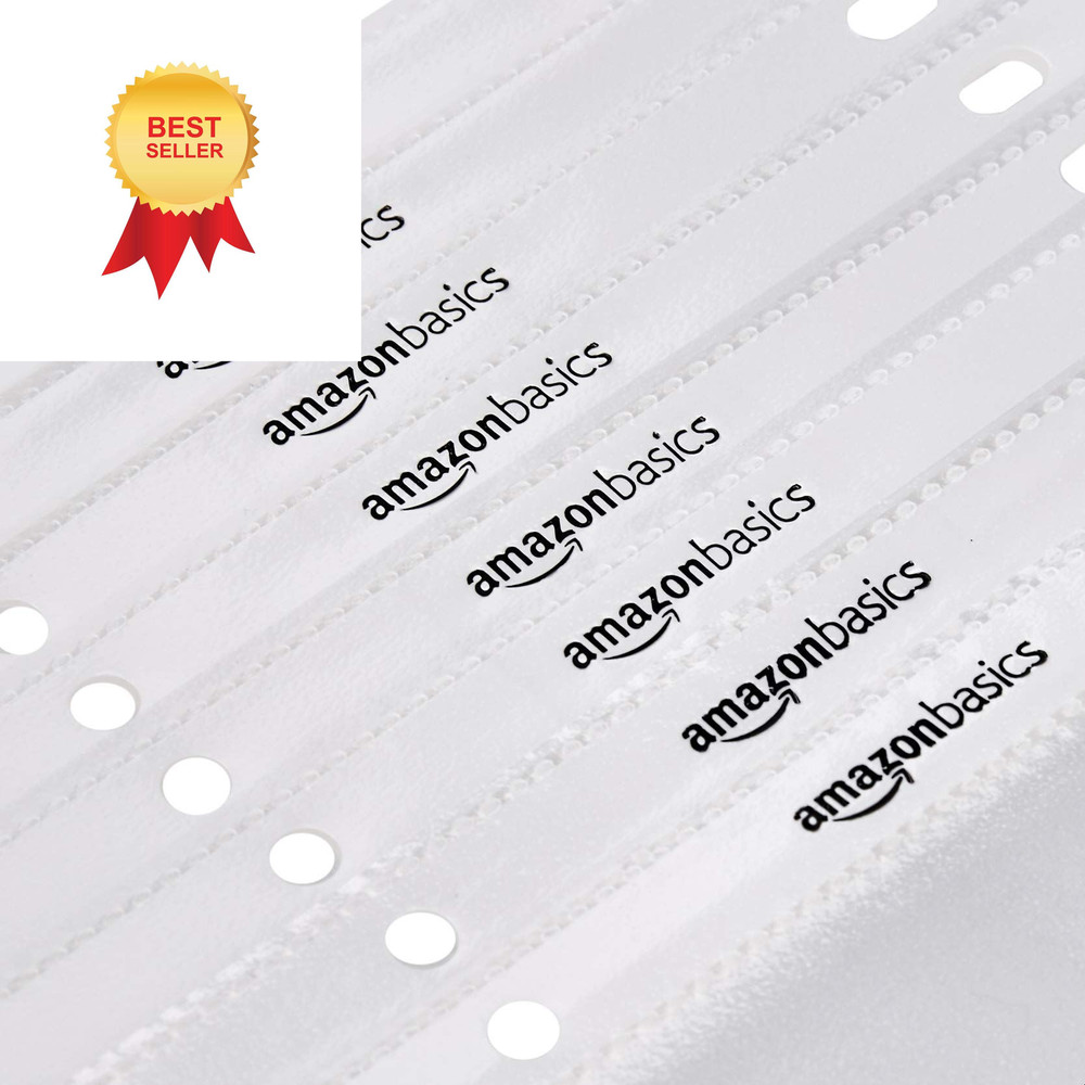 Amazon Basics Sheet Protector, Non-Glare, 100-Pack, 8.5 x 100 - Pack, Clear