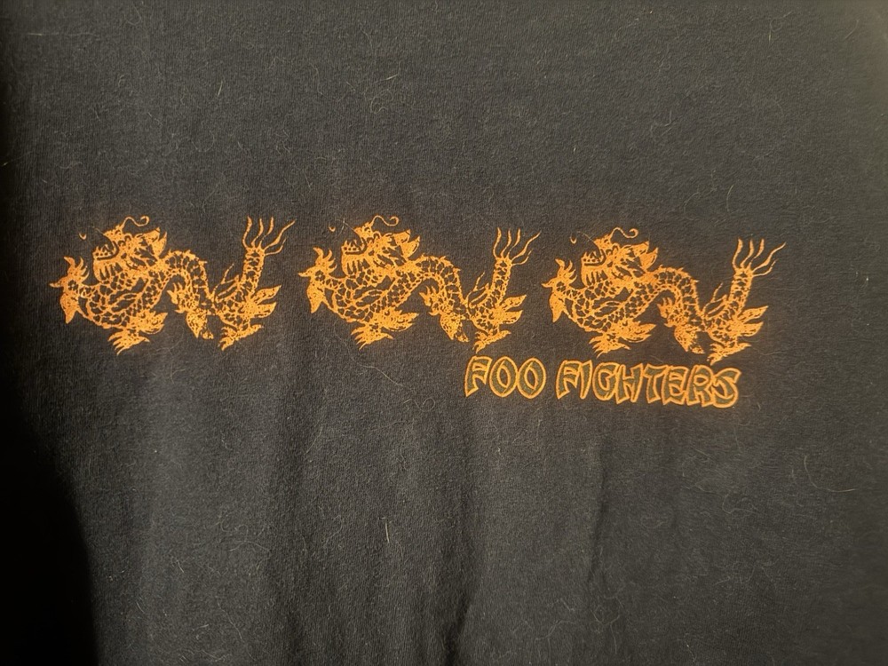 Foo fighters Vintage dragon Long sleeve Size large