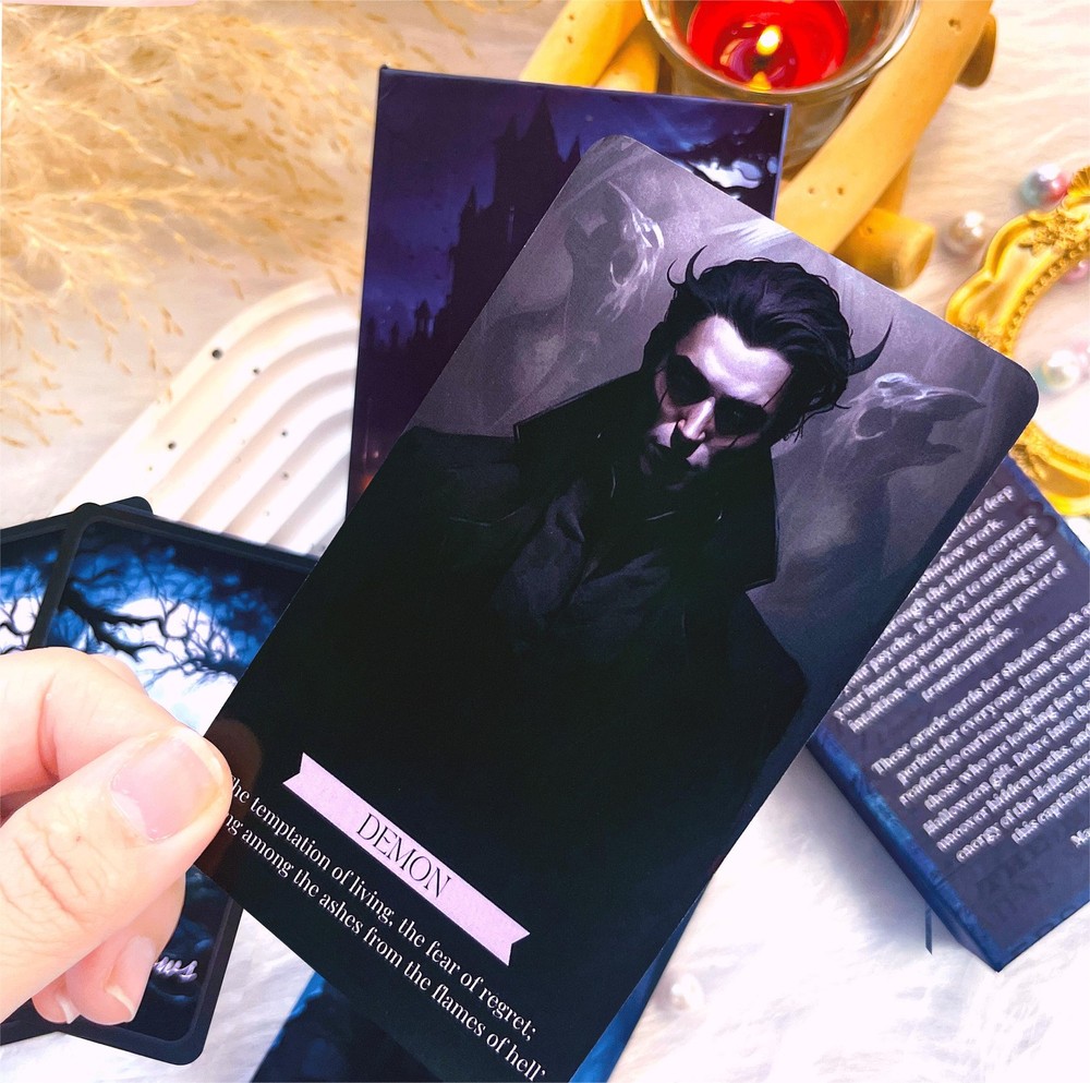 Path of Shadows Oracle Cards, Shadow Deck, Messages Medium, Black