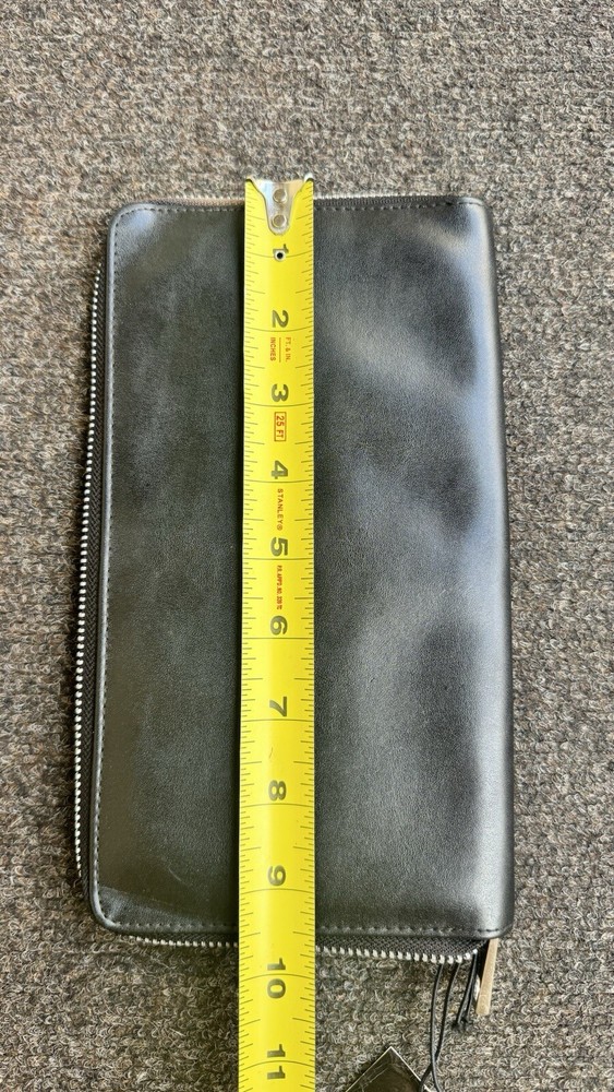 New Marc Jacobs Passport Document Cover Organizer Zipper Black