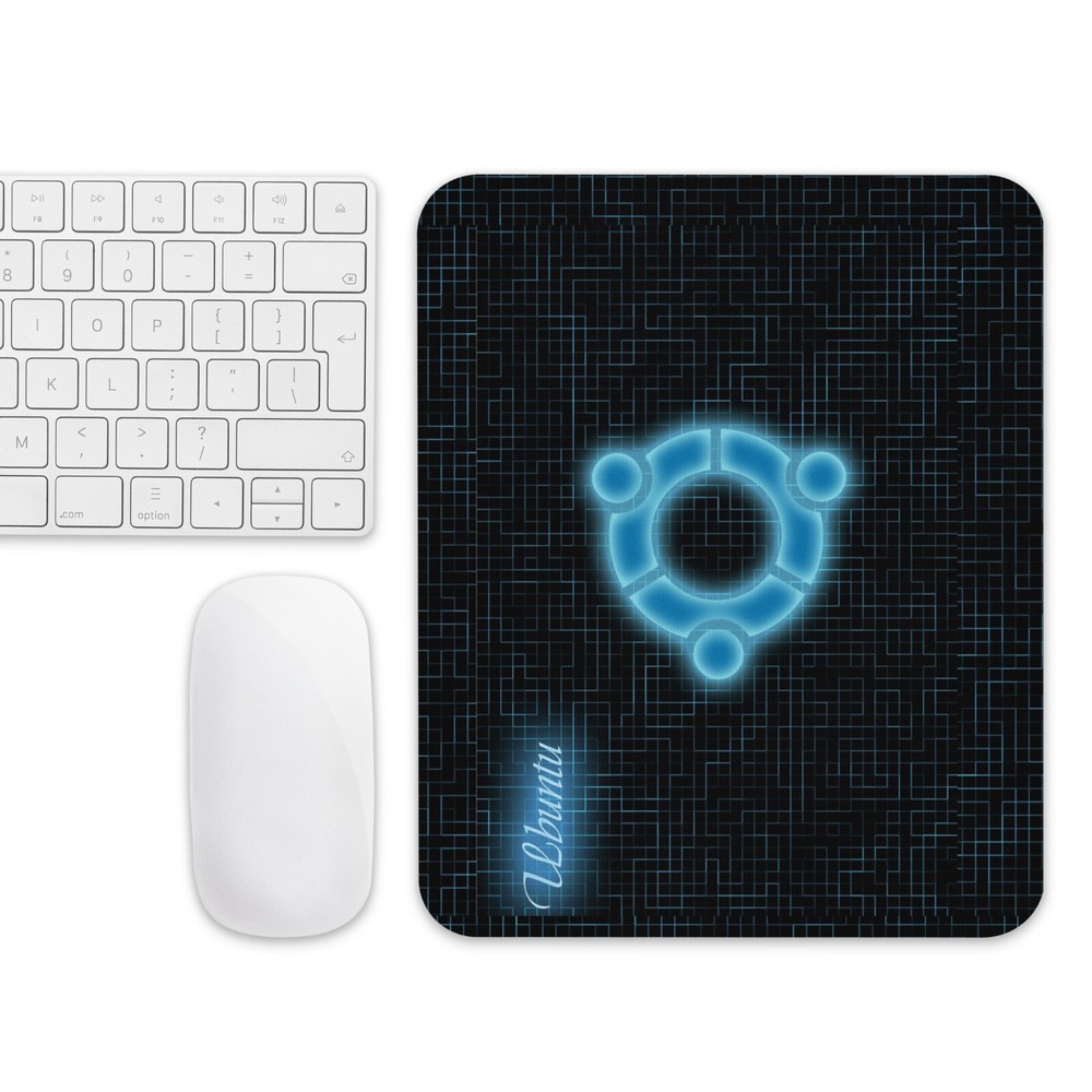 UBUNTU Linux Mouse Pad – For Real Geeks Only (No Windows Allowed 9.5" x 7.75"