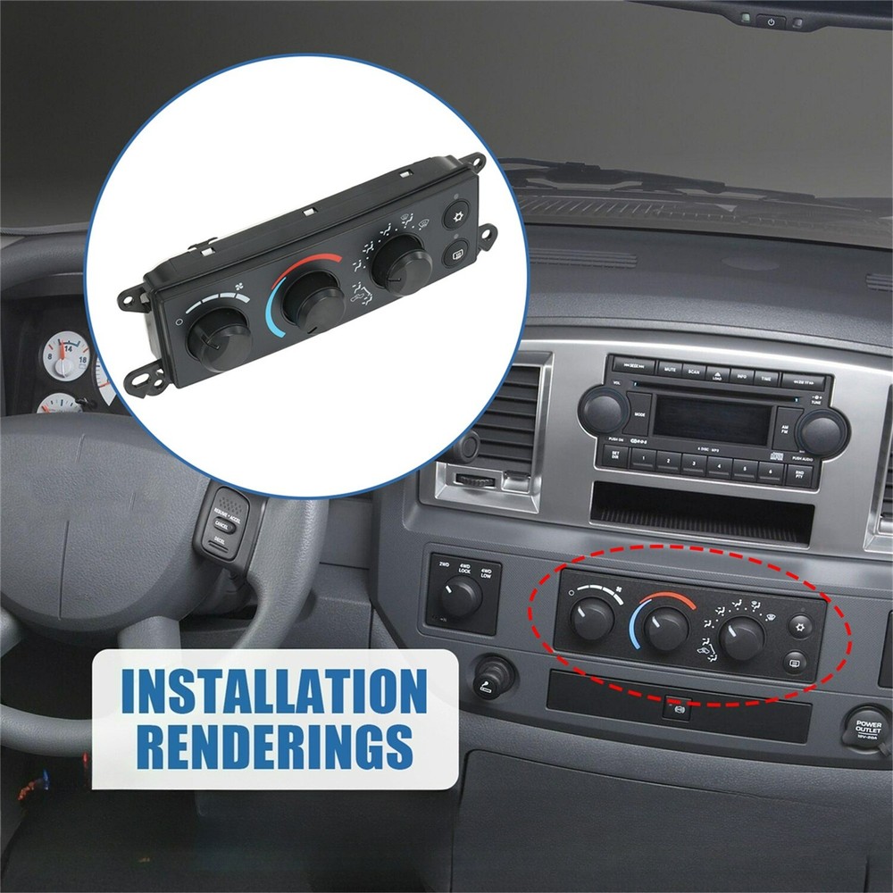 Front A/C Heater Climate Control Module For 2006-2008 Dodge Ram 1500 2500 3500