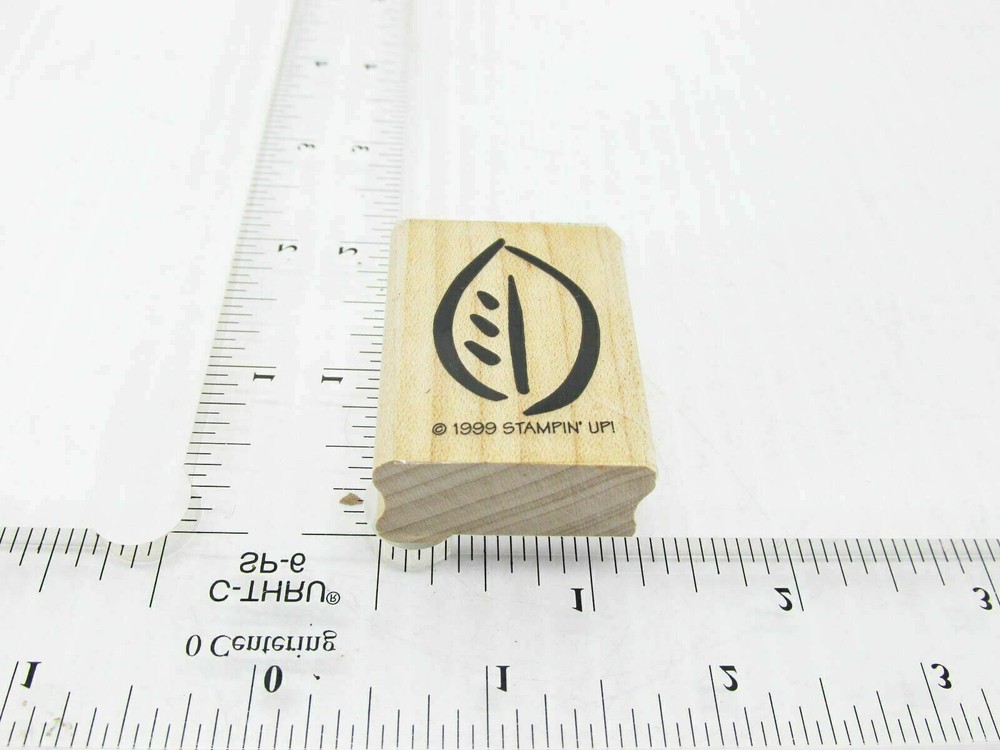Nut Leaf Rubber Stamp - Stamp Set C78