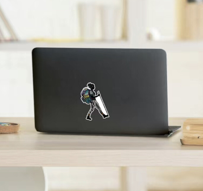Female Backpacker/Hiker Sticker- Decal- Cups, Laptops, Vehicles