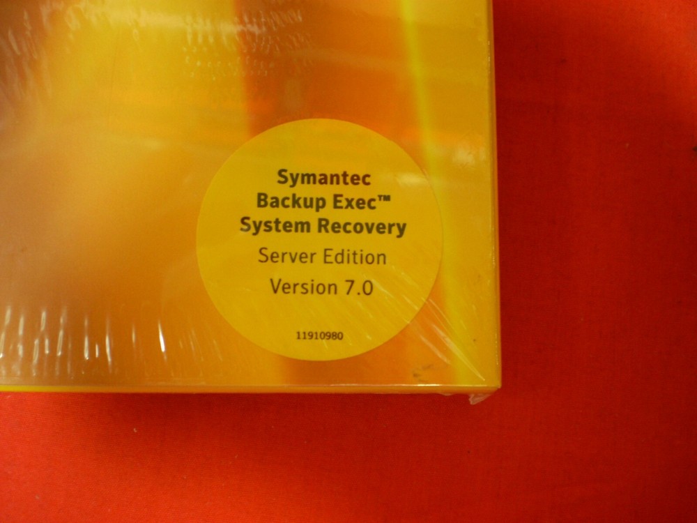 SYMANTEC BACKUP DATA RECOVERY SOFTWARE PC EXEC WINDOWS SMALL BUSINESS SERVER V7