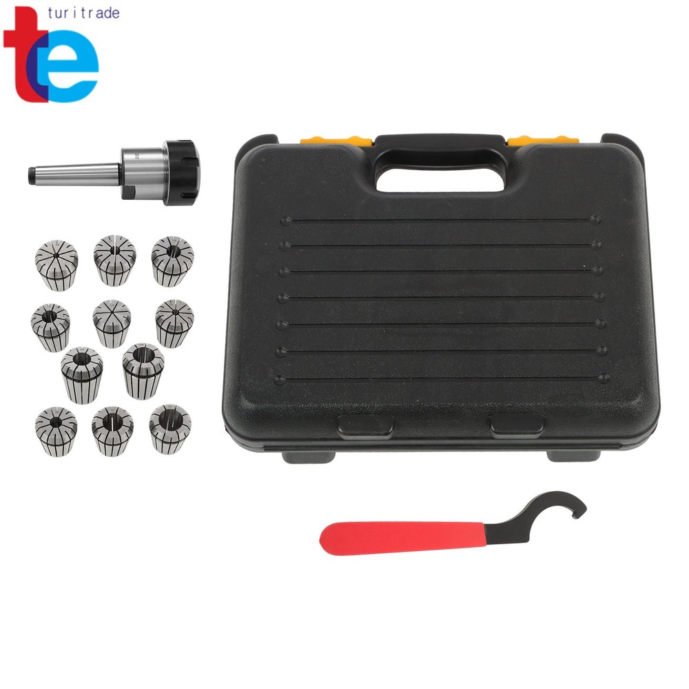 ER32 Collet Chuck MT2 Shank Kit Includes 11 Pack Collets Full Size Range