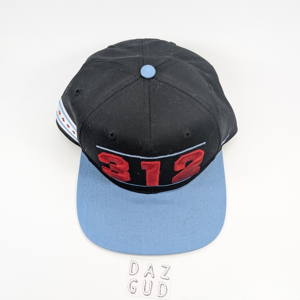 47 Brand 312 Chicago Area Code Flag Snapback Hat Adjustable FORTY SEVEN CHI