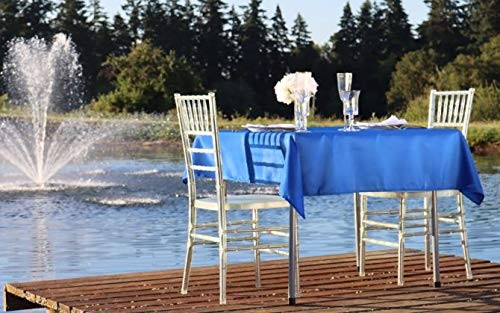 LinenTablecloth 54-Inch Square Polyester 54" x 54" (Square) Royal Blue