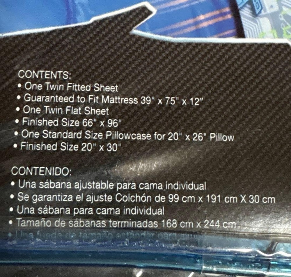 Batman twin sheet set 200 thread count