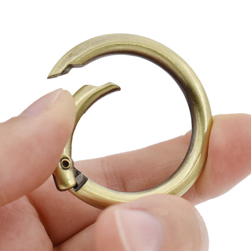 Snap Clip Trigger Spring Gate O Ring Keyring Buckle Bag DIY Decor Accessory 5pcs