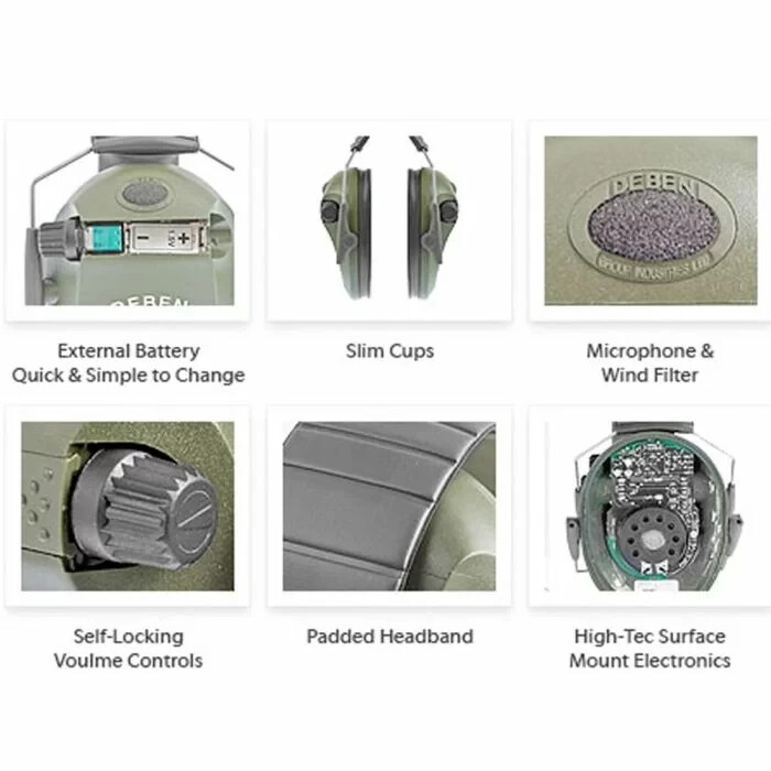 SWATCOM Slim Electronic Hearing Protection Headset