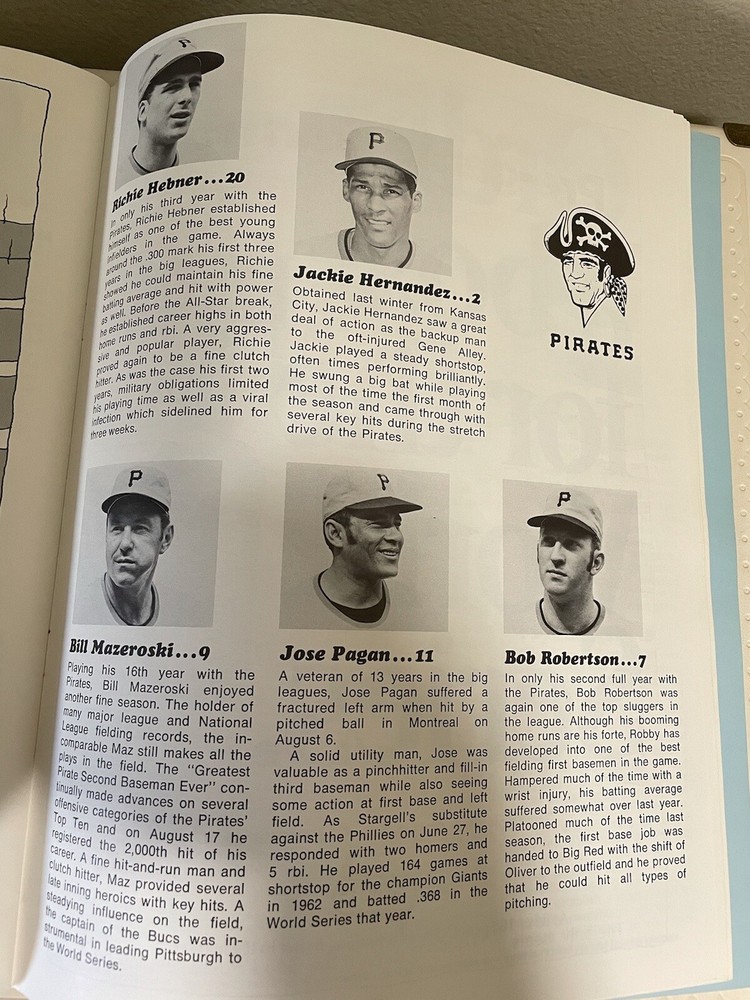 1971 World Series Program. Pirates at Baltimore.
