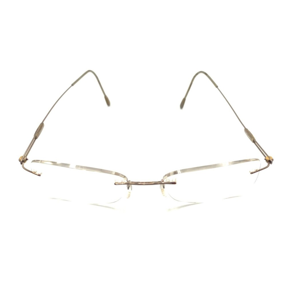 Silhouette Titanium Copper Bronze Rimless Eyeglasses Frames Austria Designer